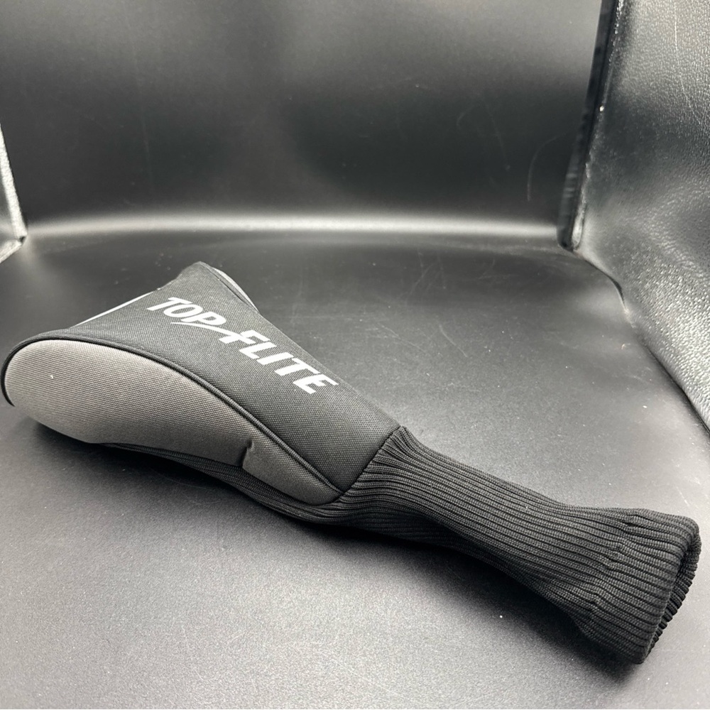 Top Flite Driver Golf Head Cover Black Headcover Sock